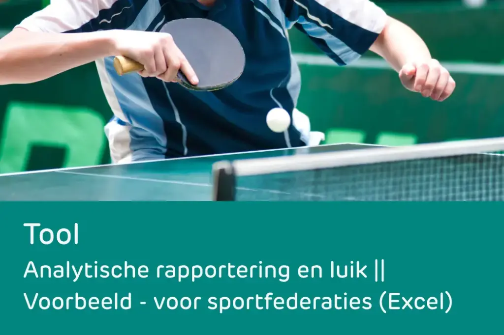 Tool: analytische rapportering en luik II | Voorbeeld