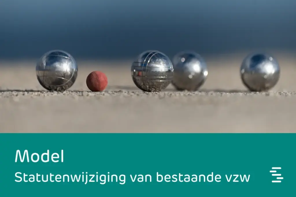Model: statutenwijziging van een bestaande vzw