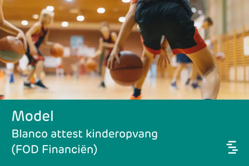 Model: Blanco attest kinderopvang (FOD Financiën)