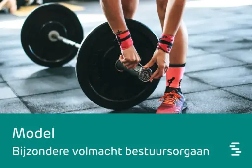 Model: bijzondere volmacht bestuursorgaan