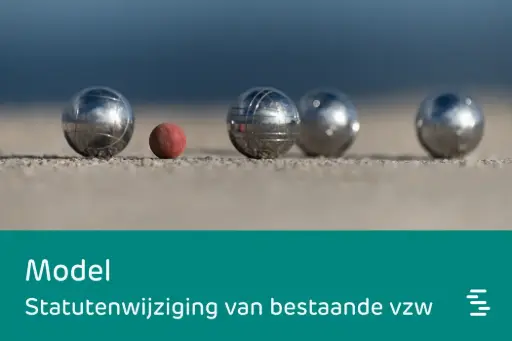 Model: statutenwijziging van een bestaande vzw