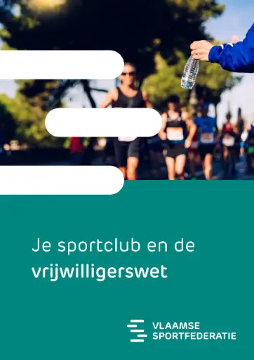 Brochure: Je sportclub en de vrijwilligerswet (gedrukt)