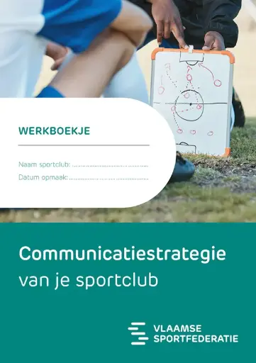 Werkboekje: Communicatiestrategie van je sportclub (gedrukt)