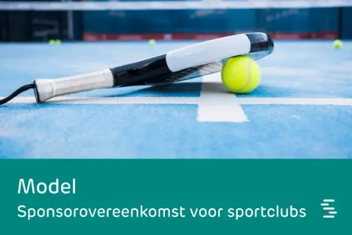 Model: sponsorovereenkomst voor sportclubs