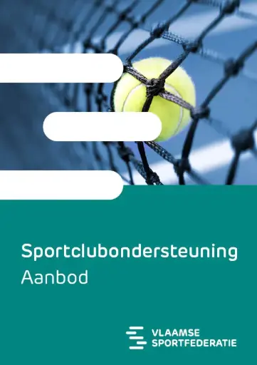 Infobrochure: Aanbod sportclubondersteuning (gedrukt)